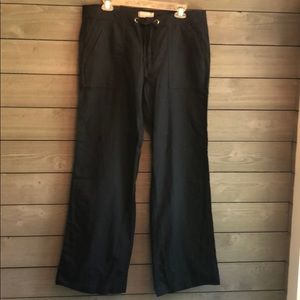 Navy Blue Linen Pants